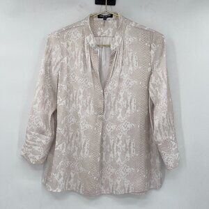 David Lerner 3/4 Sleeve Snake Print